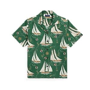 NWT Polo Ralph Lauren
Men's Classic-Fit Sailboat Oxford Camp Shirt